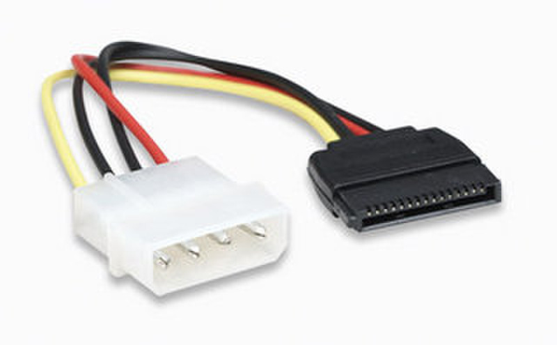 Manhattan 390859 Molex SATA Black,White cable interface/gender adapter
