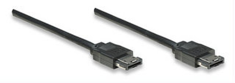Manhattan 391191 0.5m Black SATA cable