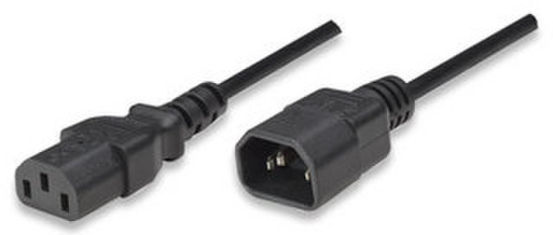 Manhattan 391917 1.8m Black power cable