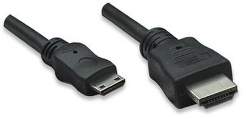 Manhattan 391993 1.8m HDMI Mini-HDMI Black HDMI cable