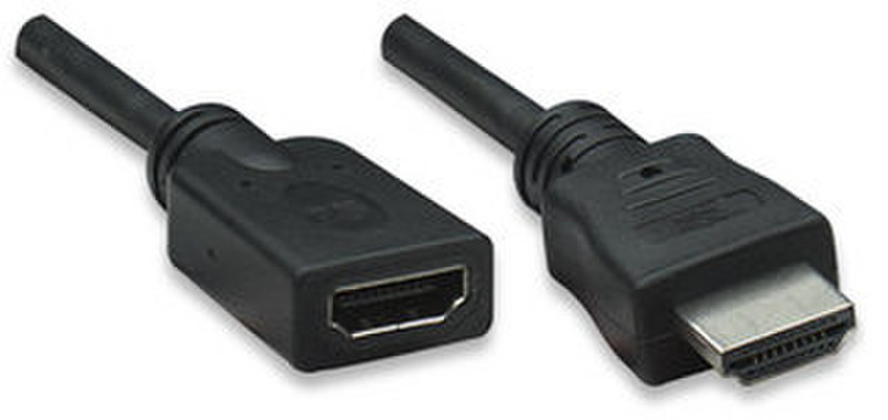 Manhattan 392020 1.8м HDMI HDMI Черный HDMI кабель