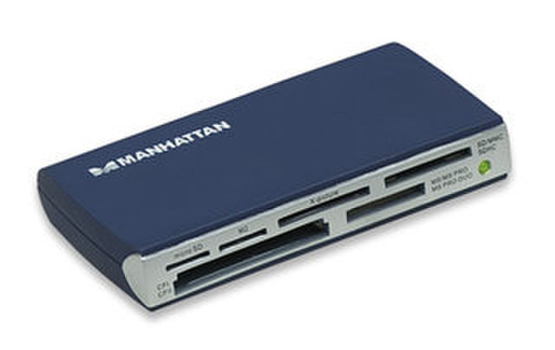 Manhattan 100946 Синий устройство для чтения карт флэш-памяти