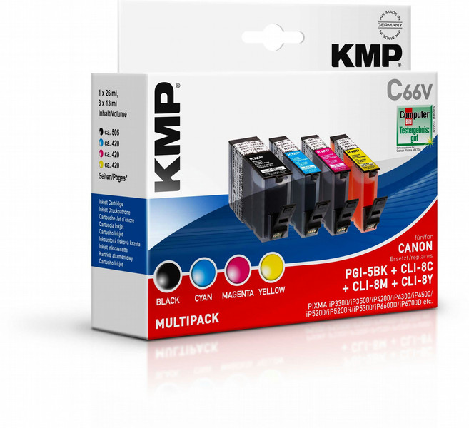 KMP C66V Schwarz, Gelb Tintenpatrone