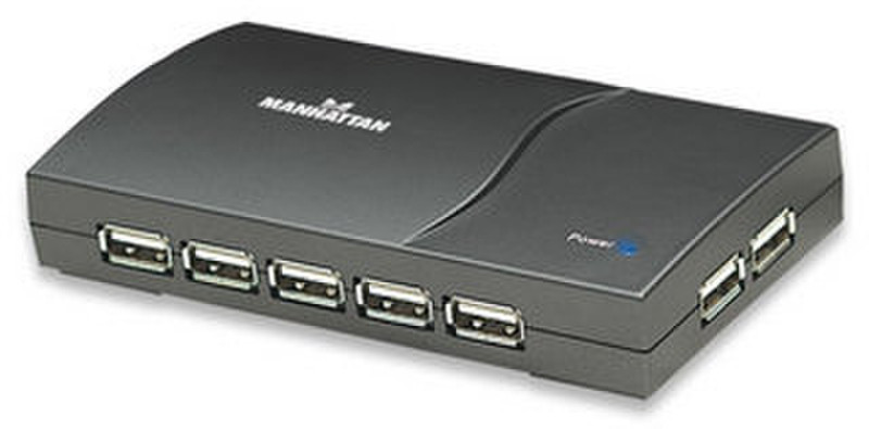 Manhattan 161022 480Mbit/s Black interface hub