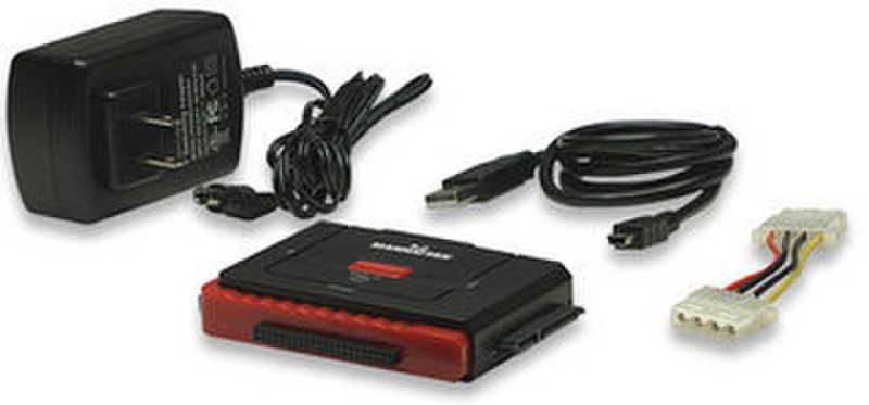 Manhattan 179195 USB A SATA, IDE 40-pin, IDE 44-pin Черный кабельный разъем/переходник