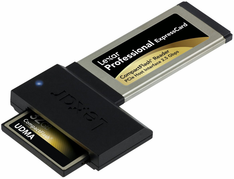 Lexar Professional ExpressCard CF Внутренний ExpressCard Черный устройство для чтения карт флэш-памяти