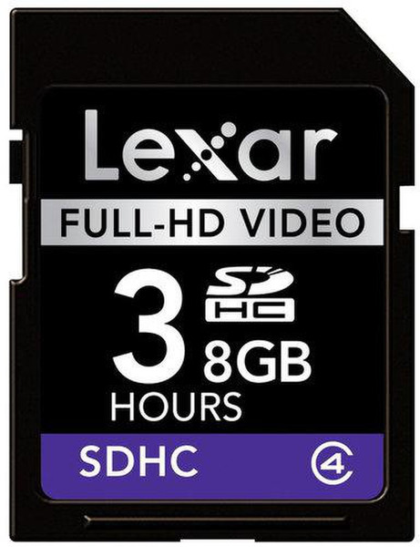 Lexar 8GB SDHC Full-HD 8GB SDHC memory card
