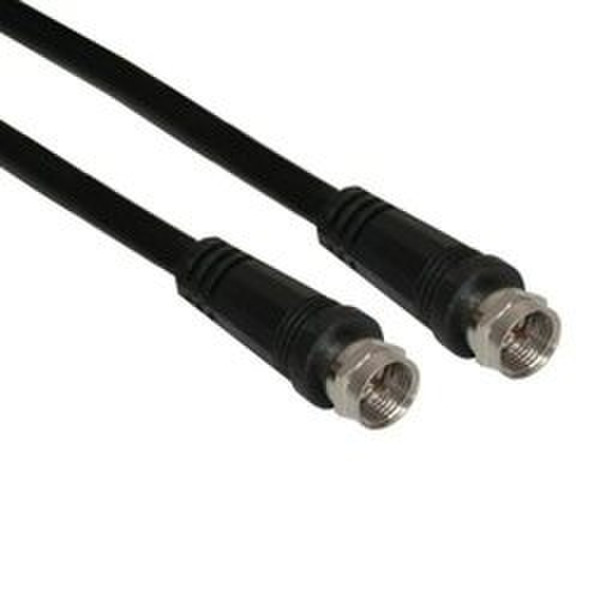 InLine 69301S 1м F F Черный коаксиальный кабель