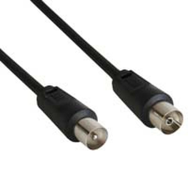 InLine 69402S 2m Black coaxial cable