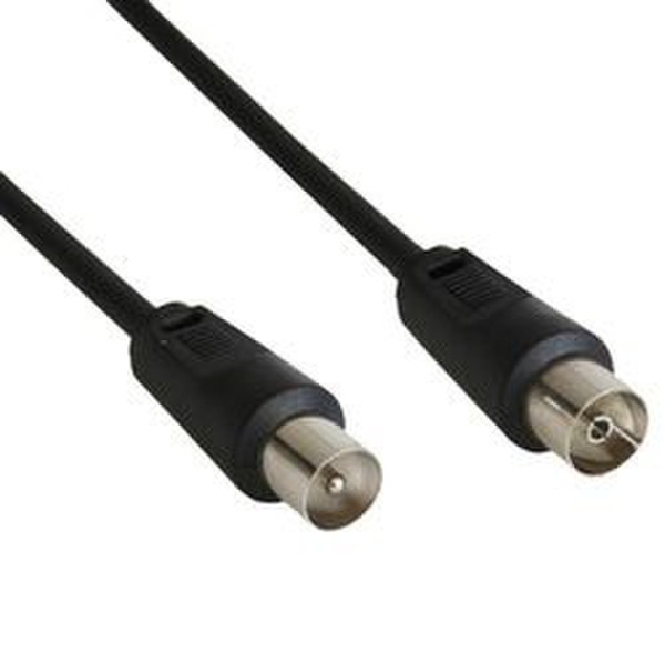 InLine 69450S 0.5m Black coaxial cable