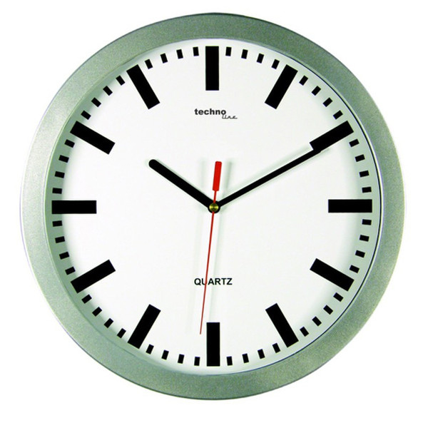 Technoline WT 7800 Quartz wall clock Круг Cеребряный настенные часы