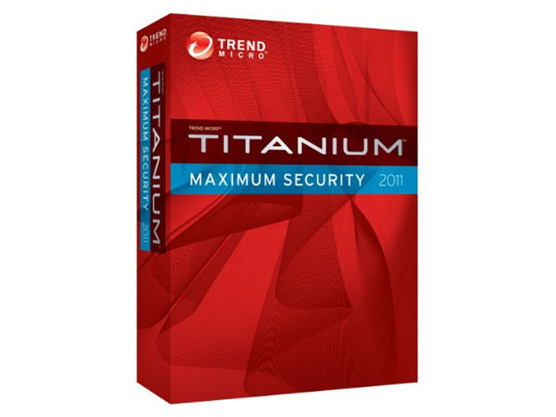 Trend Micro Titanium Maximum Security, 3u, 12Mnth, ITA 3user(s) 1year(s) Italian