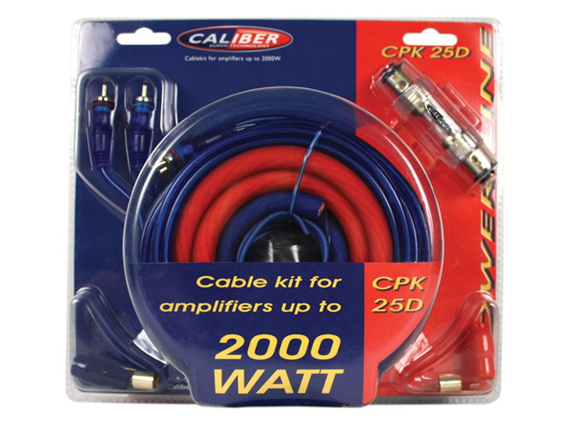 Caliber CPK25D 5m Multicolour power cable