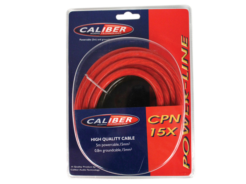 Caliber CPN15X 15m Red power cable