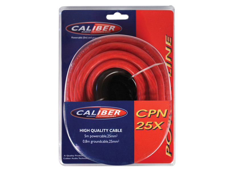 Caliber CPN25X 5m Red power cable