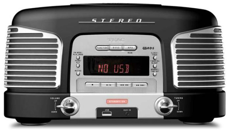 TEAC SL-D920 Clock Black radio