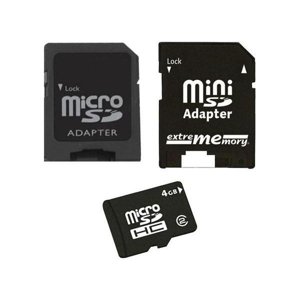 Extrememory EXMEMSDHC04G2AD 4GB MicroSDHC memory card