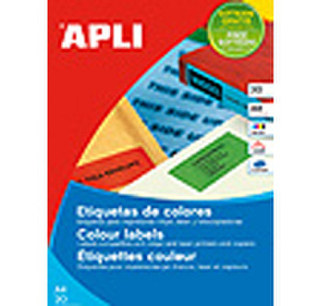 APLI 11841 Green 100pc(s) self-adhesive label