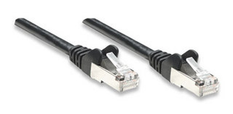 Intellinet 0.5m Cat5e Patch Cable 0.5м Черный сетевой кабель