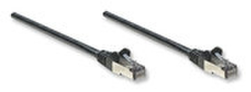 IC Intracom Cat6, SFTP 0.5m 0.5м Черный сетевой кабель