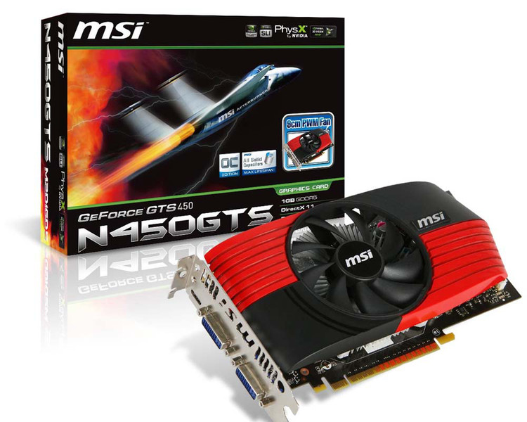 MSI V236-022R GeForce GTS 450 1ГБ GDDR5 видеокарта