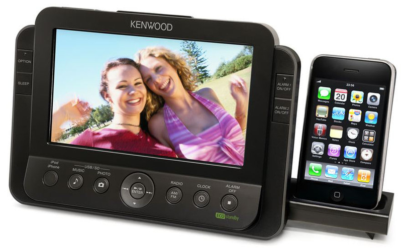 Kenwood Electronics AS-iP70 2.0channels 3W Black docking speaker