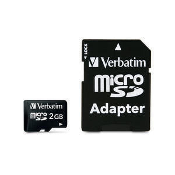 Verbatim microSD 2GB with adapter 2ГБ MicroSD карта памяти