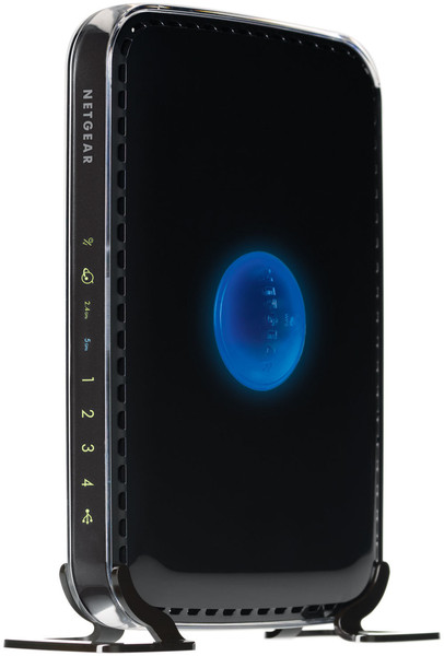 Netgear WNDR3400 Dual-Band (2,4 GHz/5 GHz) Schnelles Ethernet Schwarz, Blau WLAN-Router