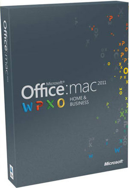Microsoft Office Mac Home & Business 2011, DVD, ES, 1pk 1user(s) Spanish
