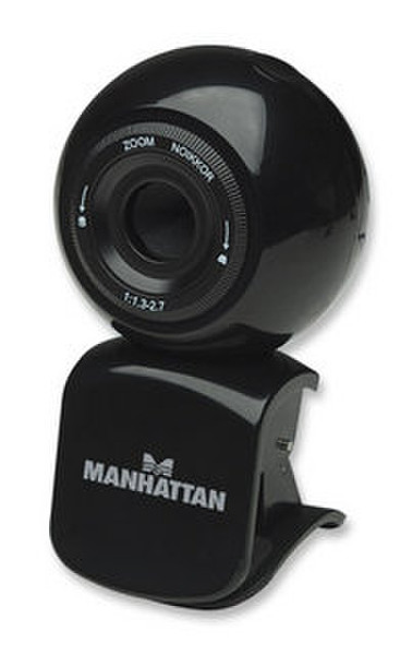 Manhattan 460460 3200 x 2400Pixel USB 2.0 Schwarz Webcam