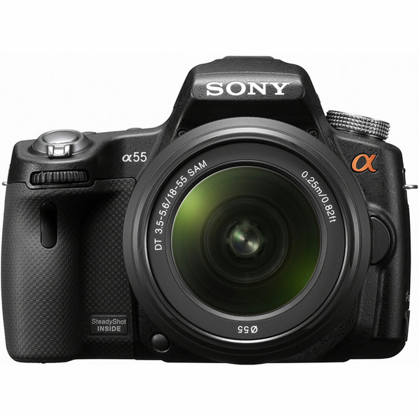 Sony α SLT-A55 Body with standard zoom lens