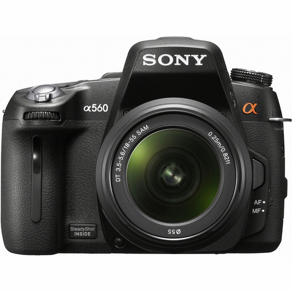 Sony DSLR-A560L Однообъективный зеркальный фотоаппарат с объективом 14.2МП CMOS 4592 x 3056пикселей Черный digital SLR camera