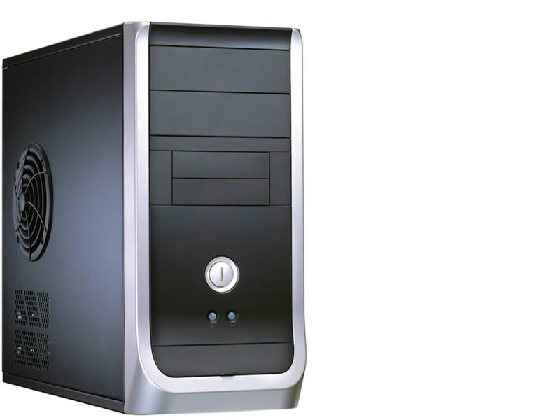 Compucase 6K29 Mini-Tower Черный, Cеребряный системный блок