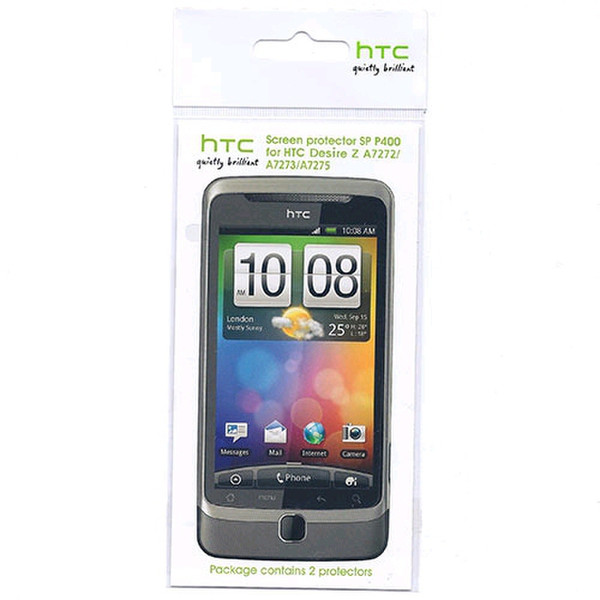 HTC SP P400 HTC Desire Z 2шт защитная пленка