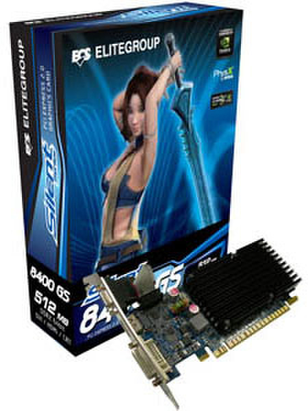 ECS Elitegroup GeForce 8400GS GeForce 8400 GS GDDR2