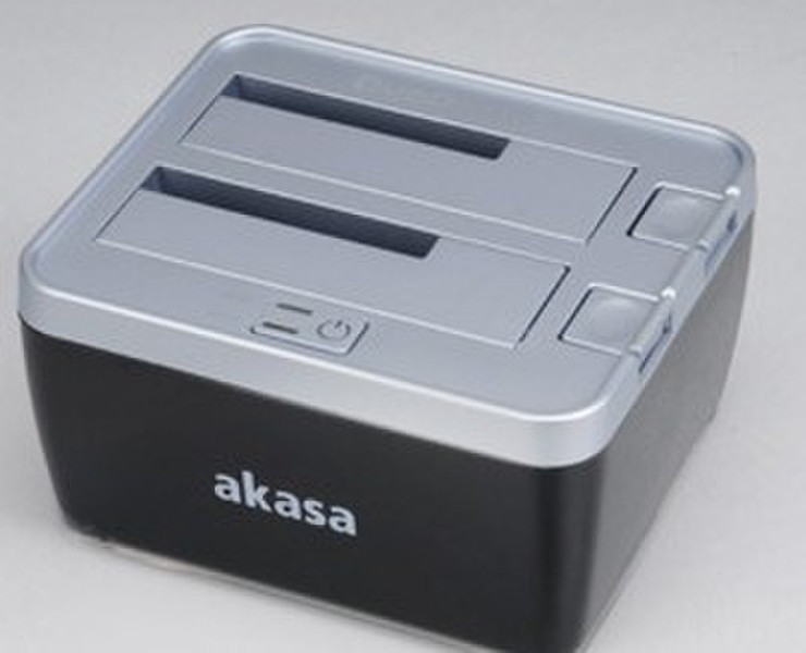 Akasa AK-DK02U3 Черный, Cеребряный док-станция для ноутбука