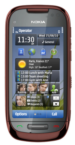 Nokia C7-00 Single SIM Brown smartphone