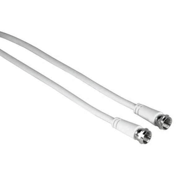 Hama 0011899 1.5m F M F M White coaxial cable