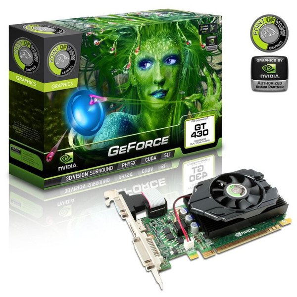 Point of View VGA-430-A3-1024 GeForce GT 430 1GB GDDR3 graphics card