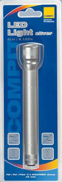 COMPIT 5000140 Silver flashlight