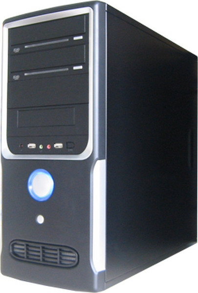 ARX Technology 1808B Mini-Tower 400W Schwarz, Silber Computer-Gehäuse