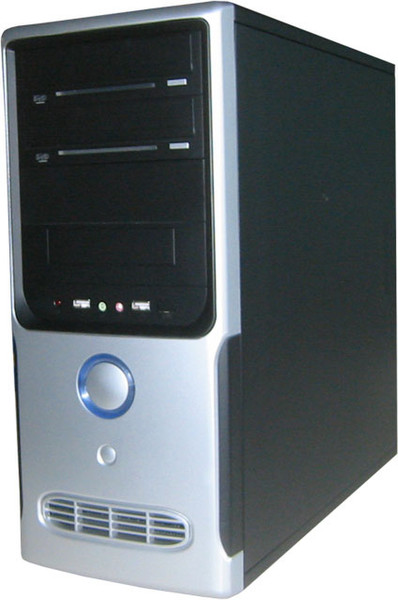 ARX Technology 1808S Midi-Tower 400W Schwarz, Silber Computer-Gehäuse