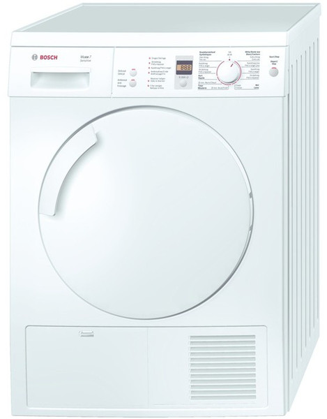 Bosch WTE84302FG Отдельностоящий Фронтальная загрузка 7кг B Белый сушилка для белья