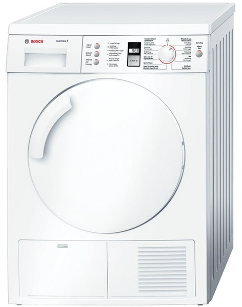 Bosch WTE84321FG Отдельностоящий Фронтальная загрузка 8кг B Белый сушилка для белья