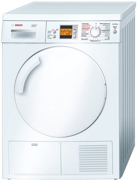 Bosch WTS84506FG Отдельностоящий Фронтальная загрузка 8кг B Белый сушилка для белья