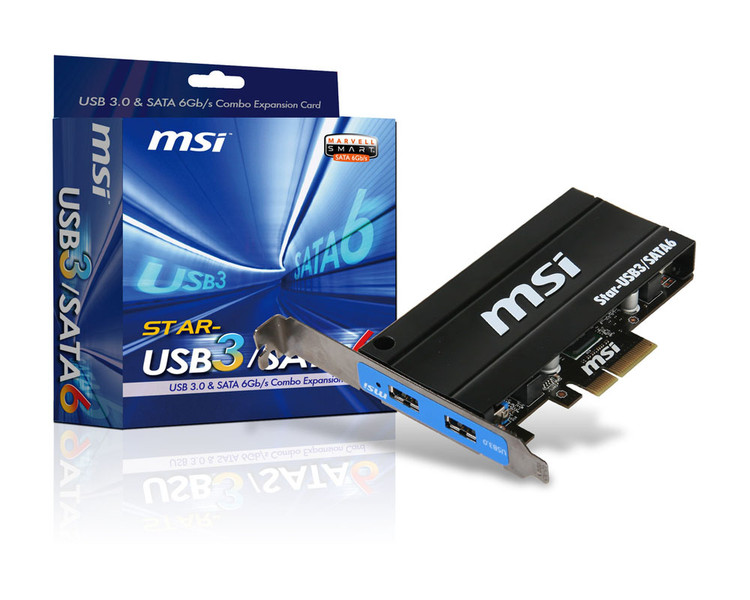 MSI Star-USB3/SATA6 Schnittstellenkarte/Adapter
