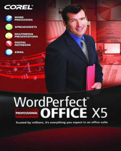 Corel WordPerfect Office X5 Professional, WIN, FRE FRE