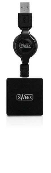 Sweex 4 Port USB Hub Blackberry Black
