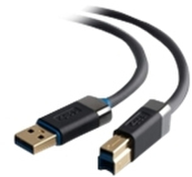 Belkin F3U158CP1M 1м USB A USB B Черный кабель USB