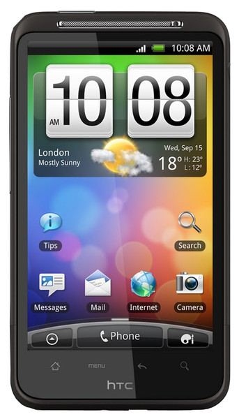 HTC Desire HD Одна SIM-карта Черный смартфон